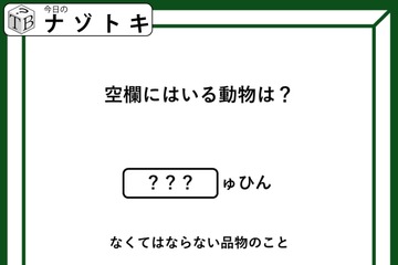 クイズです！「空欄に入る動物は？」あの言葉には動物が隠れています！【難易度LV２.・甘口】 画像