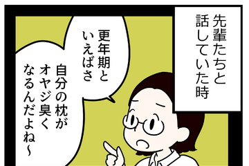 「更年期世代は枕がオジサン臭くなる」って先輩が言ってたけど、私の場合はそれだけじゃなくて【マンガ100人の更年期R】#5 画像