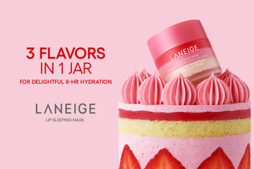 LANEIGE、リップスリーピングマスクから3層で楽しむフレーバー「ショートケーキ」が新登場！ 画像