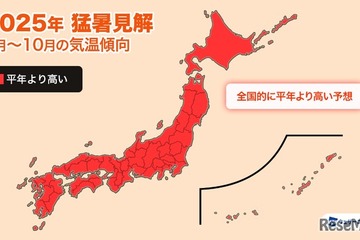 「ダブル高気圧」の影響で異例の暑さ、10月まで続く見通し 画像