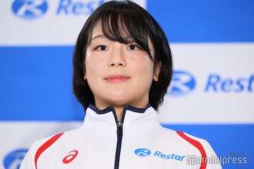 レスリング金メダリスト・藤波朱理選手「試合より緊張」した場面告白 次の目標はLA五輪優勝 画像