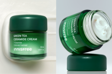 INNISFREE、この冬限定の「グリーンティー セラミド バリア クリーム セット」を数量限定発売 画像