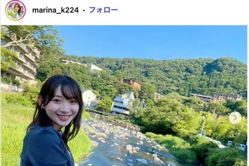 元AKB48小林茉里奈アナ、サッカー選手夫＆0歳息子との3ショット公開「鼻がそっくり」「美男美女」と反響 画像