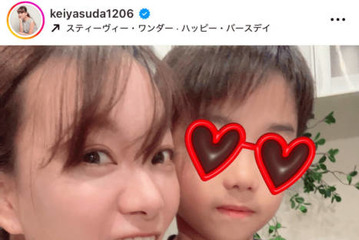 保田圭、息子＆愛犬の誕生日SHOTを公開「家族でお祝い」「良いお誕生日になりました」 画像