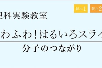 新小1~4年生、分子のつながり学ぶ理科実験教室…栄光ゼミナール 画像