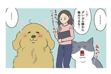 カラスの巣作りの季節到来。静かに様子を眺める猫と犬…実はビビってただけ？【おさんぽですし！　おしゃべり犬とイライラ猫の日記 #29】 画像