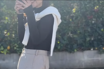 ユニクロの神パンツでスタイルアップ。スニーカーでもきれいめが叶う冬の最旬カジュアル【40代の毎日コーデ】 画像