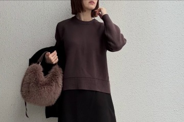 冬の装いをアップデート。ミニ丈スコート×ロングブーツで作る最旬バランス【40代の毎日コーデ】 画像