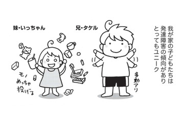 子育ては毎日が一喜一憂の連続。発達障害の傾向があり、とてもユニークな我が家の子どもたち【発達障害子育て絵日記 #１】 画像