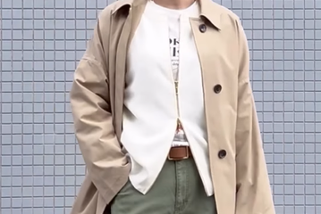 脚長効果も抜群。シルエットで魅せる大人のためのペインターパンツ。【40代の毎日コーデ】 画像