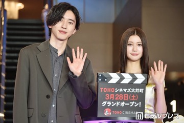 なにわ男子・道枝駿佑、映画館ではブラックコーヒー派「大人！」生見愛瑠が感心 新オープンのTOHOシネマズ大井町に登場【君が最後に遺した歌】 画像