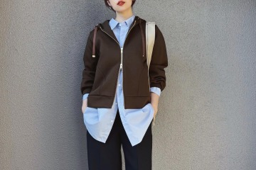 大人おしゃれなブラウン×ブルー配色。こなれ感が出る参考にしたい色遊び術【40代の毎日コーデ】 画像