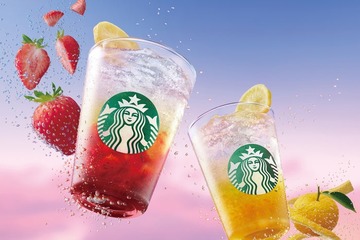 スターバックス「チラックス ソーダ」2種が4月24日登場 ストロベリーは果肉アップ・気分に合わせた3つのカスタマイズを提案 画像