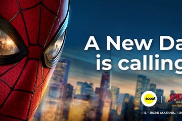 映画「スパイダーマン」スクートとコラボ、羽田路線などで運航 楽曲放送や限定フライトタグなどの特典も 画像