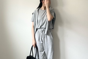 【ユニクロ】×【GU】で作るグレーコーデ。脱力リラックスしたい日の上質カジュアル【40代の毎日コーデ】 画像