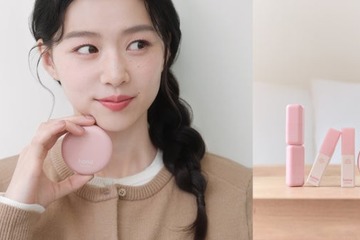 ファミマ限定コスメ「hana by hince」から初のフェイスパウダー 秋色ティント・リップも 画像