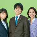 深川麻衣、井ノ原快彦、羽田美智子（C）テレビ朝日