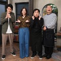 （左から）粗品、北川景子、せいや、岡部大 （C）フジテレビ