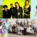 （上段左から）Def Tech、SUPER BEAVER、岡崎体育（下段左から）Little Glee Monster、INI（C）フジテレビ