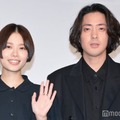 「市子」完成披露上映会に登壇した杉咲花、若葉竜也（C）モデルプレス