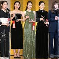 「2024年 エランドール賞」に出席した（左から）冨永愛、吉田羊、堀田真由、今田美桜、小芝風花、川口春奈、安藤サクラ（C）モデルプレス