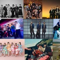 （一段目左から）INI、新しい学校のリーダーズ、三代目 J SOUL BROTHERS、JO1、SPYAIR、SEKAI NO OWARI（二段目左から）DA PUMP、 超特急、Number_i、NewJeans、BE:FIRST（三段目左から）平井大、FRUITS ZIPPER、マカロニえんぴつ、ME:I、 LE SSERAFIM（提供写真）