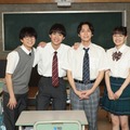 （左から）柏木悠、水沢林太郎、山下幸輝、上坂樹里（C）フジテレビ