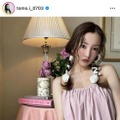 板野友美、色白デコルテが眩しいピンクドレスSHOTをファン称賛「可愛すぎる」「お人形さん」