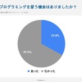 今まで学校以外でプログラミングを習う機会はありましたか？