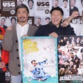 取材会に出席した向井慧、菅良太郎、長田庄平、松尾駿（C）モデルプレス