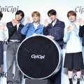 「CipiCipi」新アンバサダー就任発表会に出席したリョウ、リク、ユウシ、シオン、サクヤ、ジェヒ（C）モデルプレス