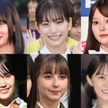（上段左から）莉子、當真あみ、齊藤なぎさ（下段左から）尾碕真花、嵐莉菜、志田彩良（C）モデルプレス