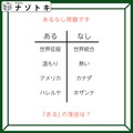 あるなしクイズです！「世界征服にあって世界統合にない？」あるの言葉の共通点を見つけましょう【難易度LV３.・中辛】