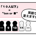 マンガでわかる！英語で「１０人以下」はなんて言う？ 画像