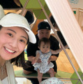 山本圭壱、妻・西野未姫＆娘とパシャリ！キッズパーク満喫SHOTに反響「楽しそうな家族」「素敵なパパさん」