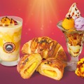 ごろっとスイートポテトスムージー、プレミアムチョコクロ スイートポテト、スイートポテト&紫芋のパフェ／提供画像