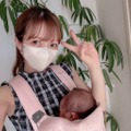 辻希美、生後1ヶ月の次女＆6歳三男の目に見える成長に嬉し涙「良かったぁ」 画像