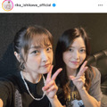 石川梨華、“大好きな2人”柴田あゆみ＆三好絵梨香それぞれとの笑顔2SHOTを公開「本当に幸せ」
