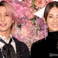 映画「ナイトフラワー」完成披露試写会舞台あいさつに出席した佐久間大介、北川景子（C）モデルプレス