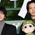 「ペリリュー −楽園のゲルニカ−」東京プレミアに出席した板垣李光人、中村倫也（C）モデルプレス