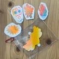 子供たちが制作するアートステッカー