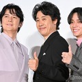 「映画ラストマン-FIRST LOVE-」舞台挨拶に登壇した福山雅治、大泉洋、永瀬廉（C）モデルプレス