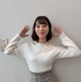 ミディアムヘアの今井春花／今井春花Xより