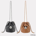 ミッキーマウス／フェイクレザー巾着バッグ　￥4,990（税込）