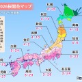 2026年桜開花マップ