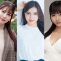 （左から）夏実晴香、早麻おと、犬飼るい（提供画像）