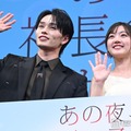 「あの夜、社長の子供を授かりました」第1話先行上映＆トークイベントに出席した森次政裕、佐々木美玲（C）モデルプレス