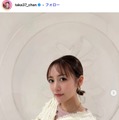 高橋みなみ「7回目の結婚記念日」夫婦ショット公開「2人ともおしゃれでお似合い」「体格差にキュン」と反響 画像