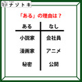 あるなしクイズです！「小説家にあって会社員にない。秘密にあって公開にない」あるに共通することは？【難易度LV.３・中辛】