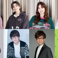 左上より佐藤景瑚、八木勇征、スザンヌ、渡辺莉奈、左下より関智一、花江夏樹、山寺宏一（C）吉崎観音／KADOKAWA・劇場版ケロロ軍曹製作委員会
